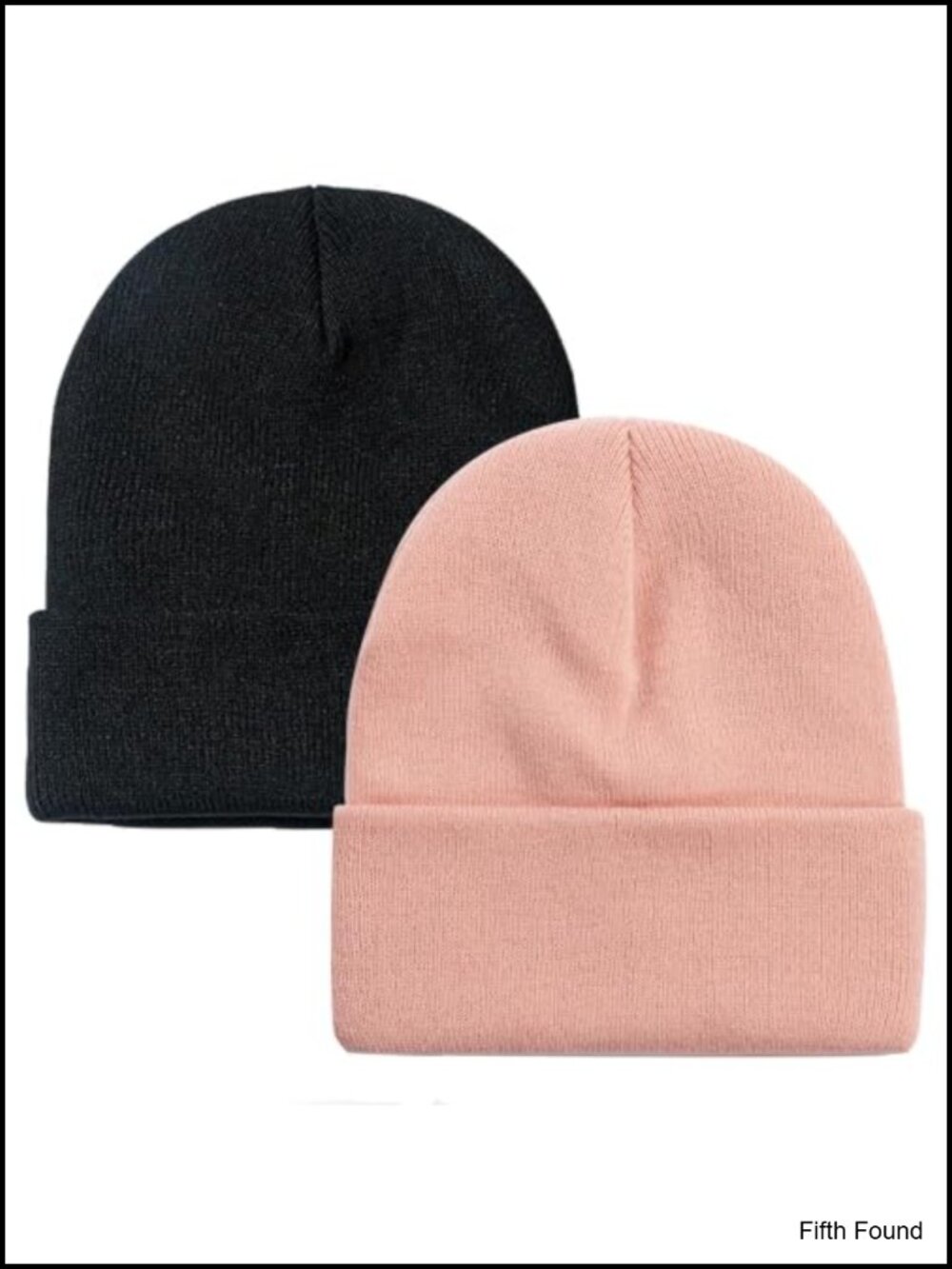 Slouchy Cuffed Knit Beanie Winter Hats, Unisex One Size